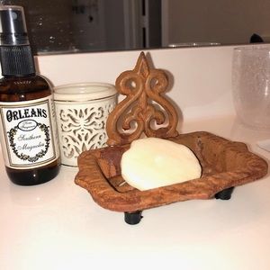 RESTOCKED! solid iron soap dish rustic retro home